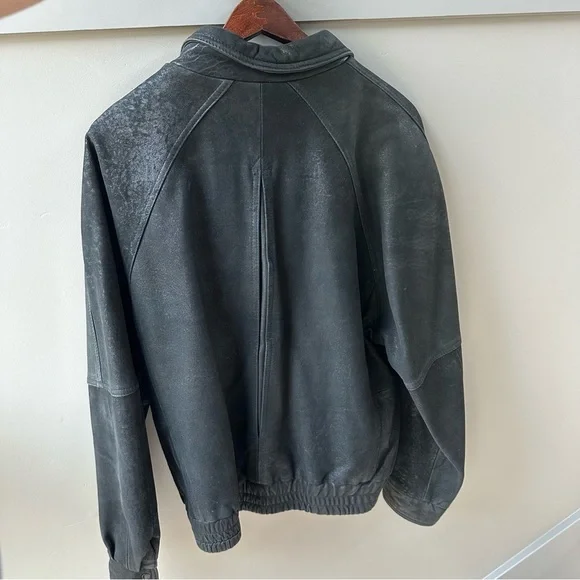 REMY VINTAGE GENUINE LEATHER ZIP UP JACKET SIZE 40 - Picture 5 of 7